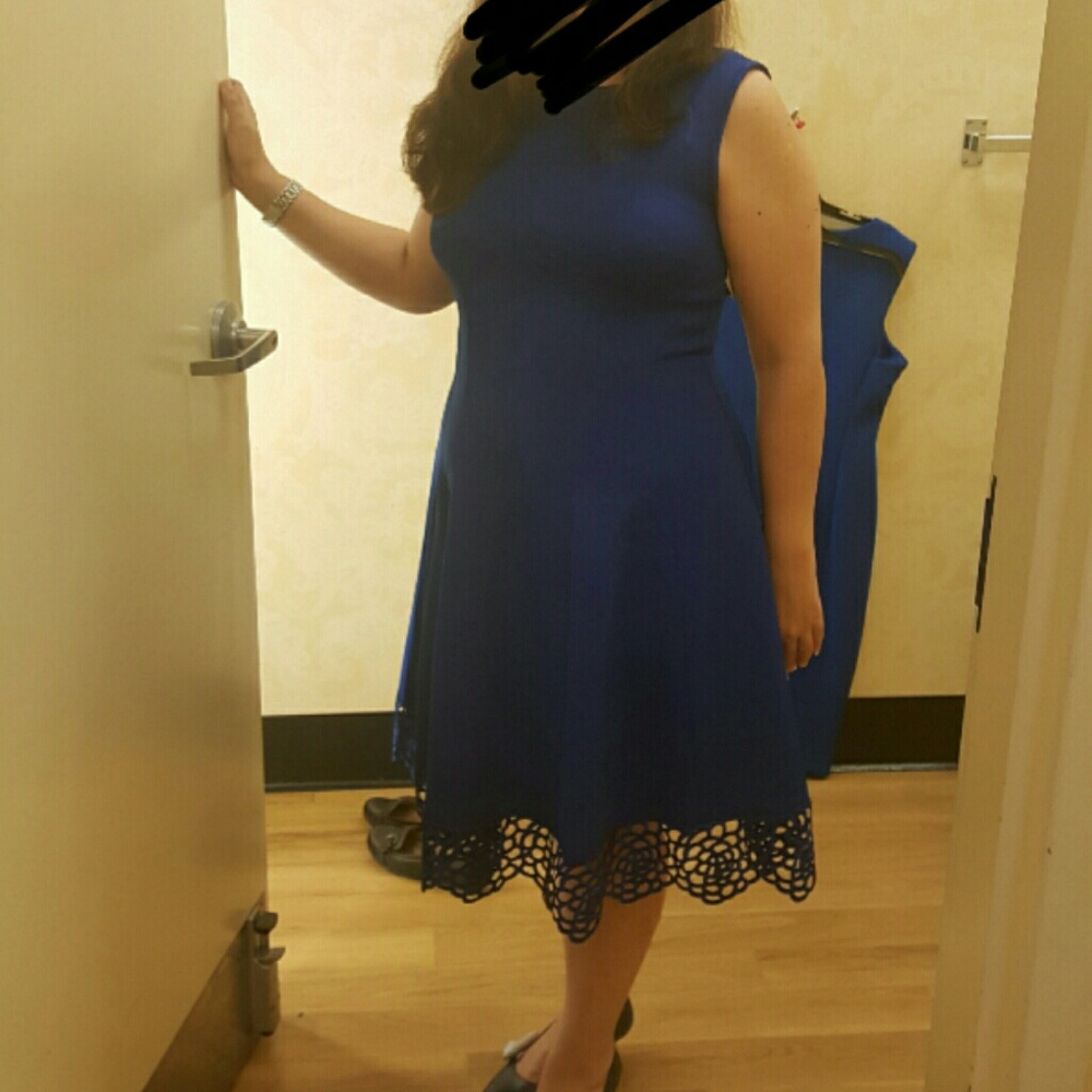 Donna Ricco dress. Blue. Brand new with tags.